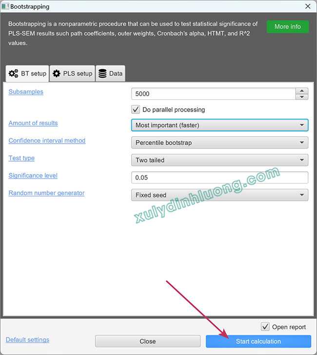 Phân tích PLS-SEM algorithm và Bootstrap trong SMARTPLS 4