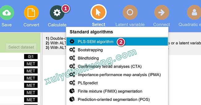 Phân tích PLS-SEM algorithm và Bootstrap trong SMARTPLS 4