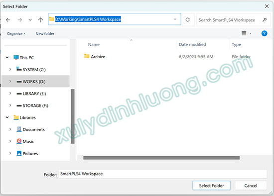 Hướng dẫn SmartPLS 4 cơ bản: Quy trình tạo vùng làm việc Workspace 2