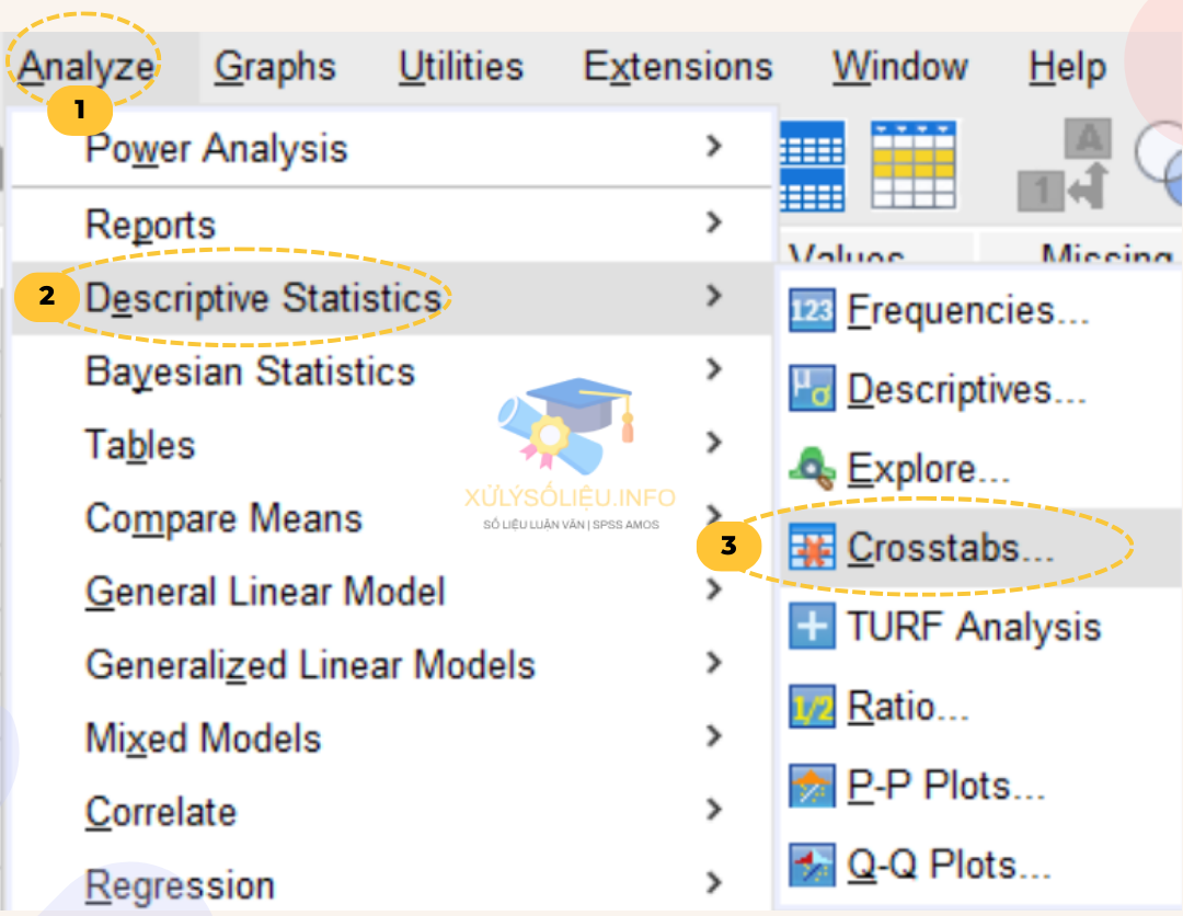 Kiểm định Chi bình phương Chi-Square test trong SPSS 27 Kiểm định Chi bình phương Chi-Square test trong SPSS 1