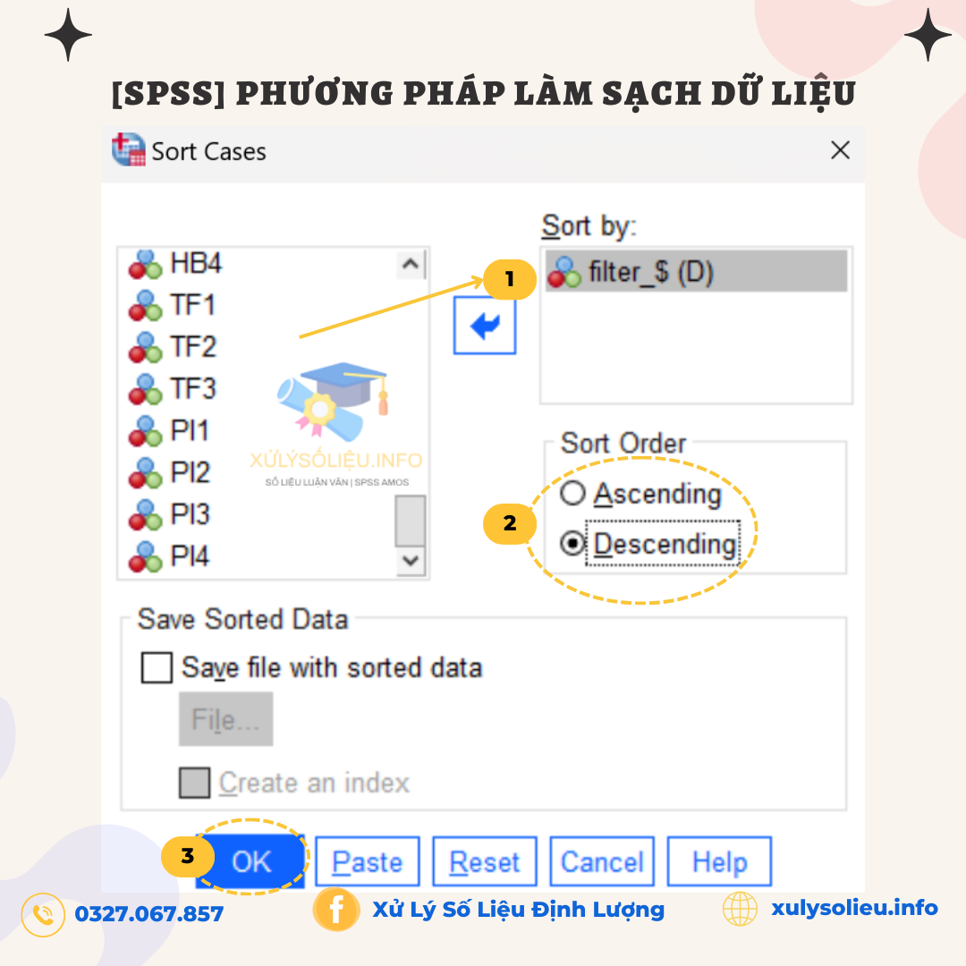 làm sạch dữ liệu spss