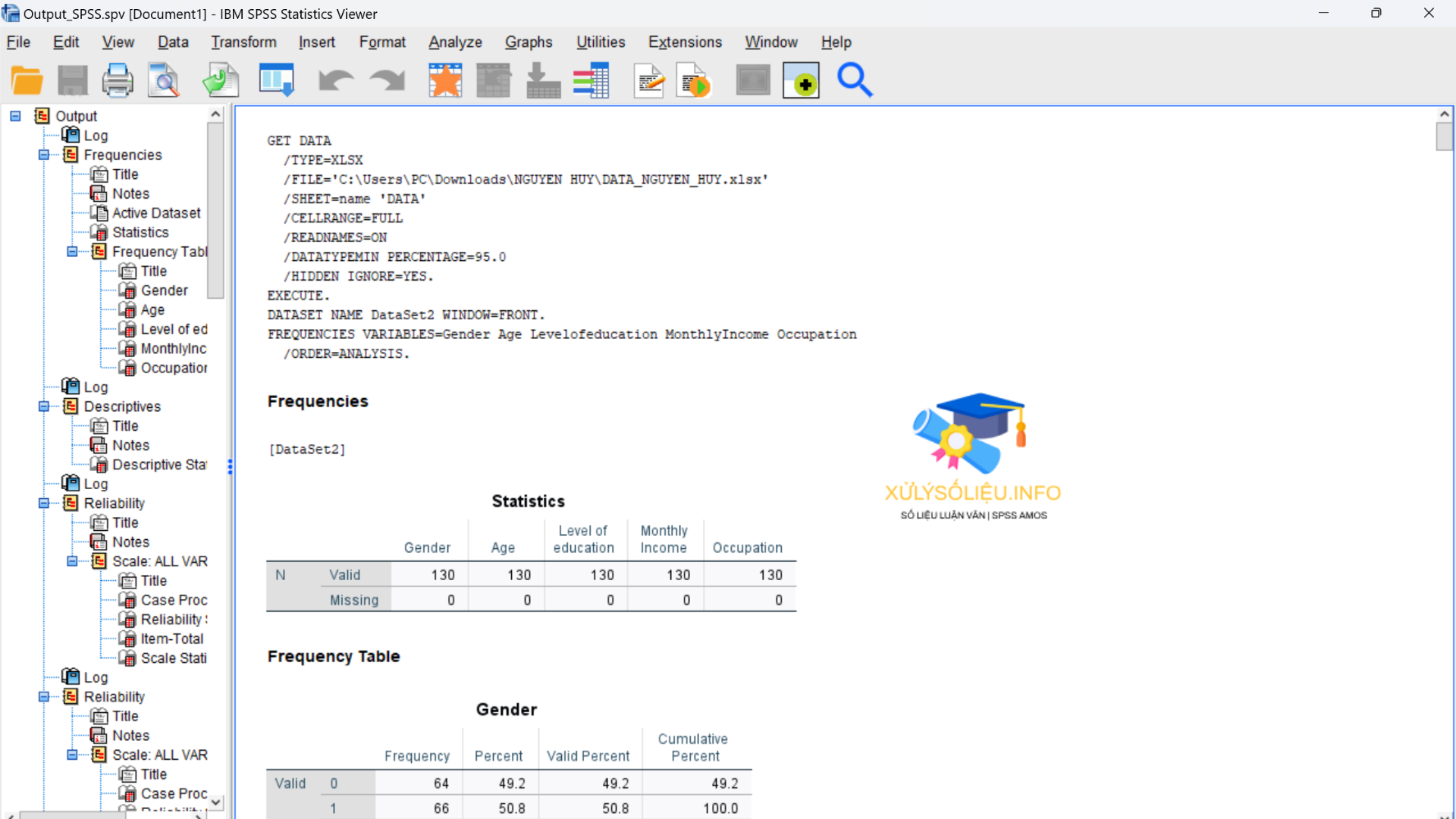 Hướng dẫn nhập liệu, import data vào phần mềm SPSS 27, 26, 20 Xem tập dữ liệu đã được lưu trữ dạng SPSS
