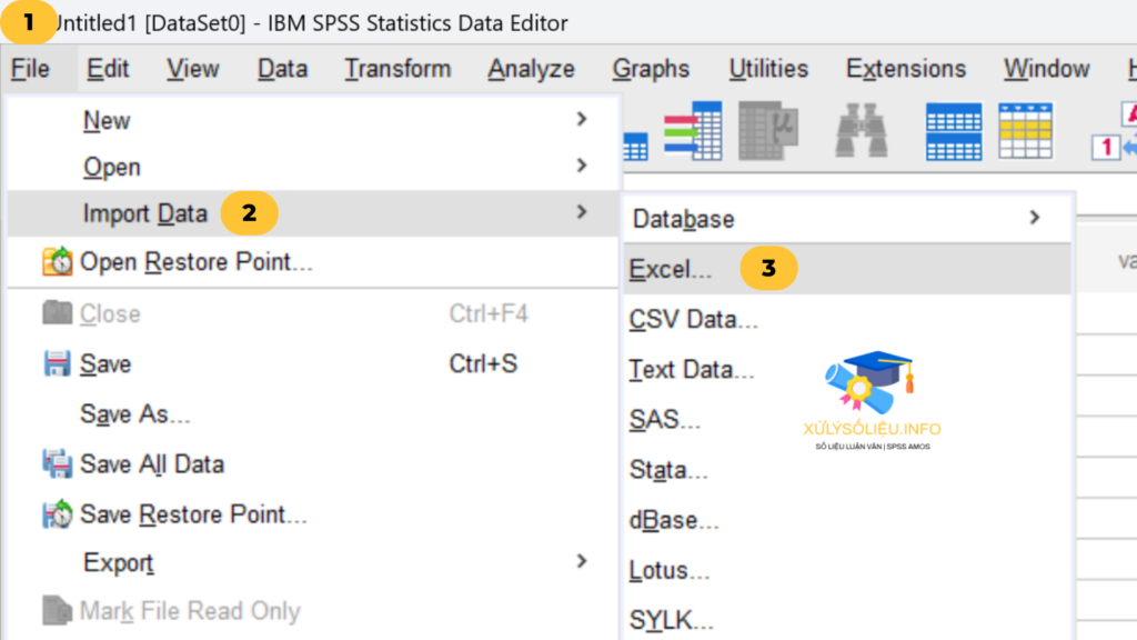 Hướng dẫn nhập liệu, import data vào phần mềm SPSS 27, 26, 20