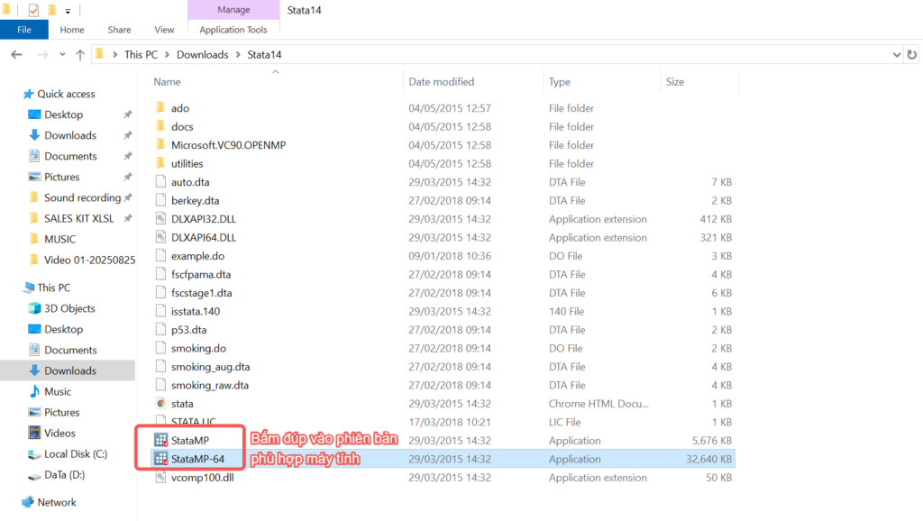 Hướng dẫn tải STATA