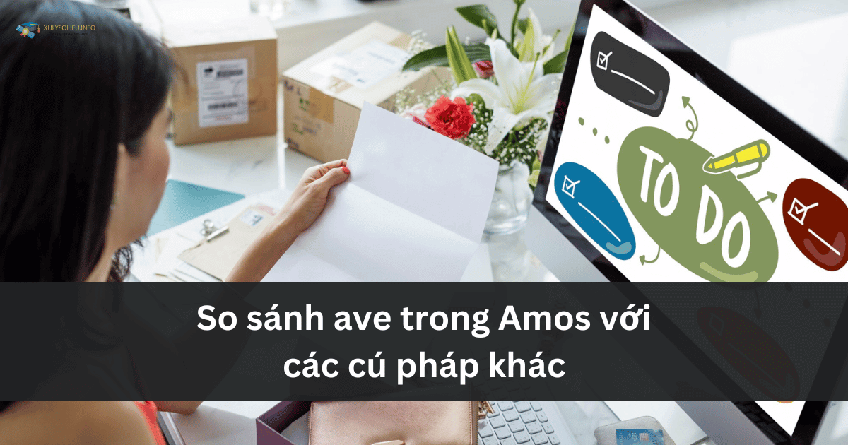 So sánh ave trong Amos với các cú pháp khác