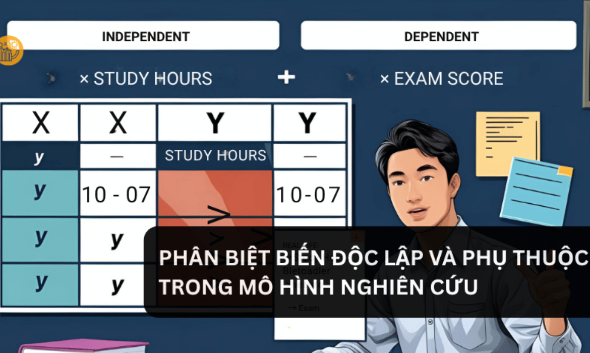 Phân Biệt Biến Độc Lập Và Phụ Thuộc Trong Mô Hình Nghiên Cứu