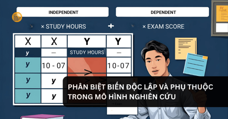 Phân Biệt Biến Độc Lập Và Phụ Thuộc Trong Mô Hình Nghiên Cứu