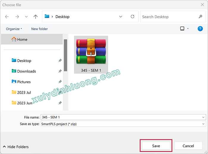 Vẽ mô hình, xuất nhập dự án trên SMARTPLS 4 16
