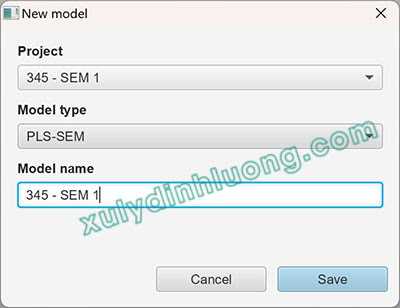 Vẽ mô hình, xuất nhập dự án trên SMARTPLS 4 2