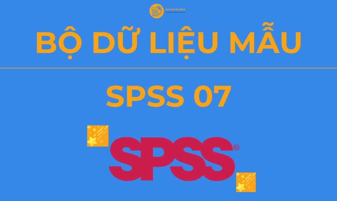 Bộ Dữ Liệu Mẫu (Data Mẫu) Xử Lý và Chạy SPSS – SPSS 07