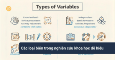 Các loại biến trong nghiên cứu khoa học dễ hiểu