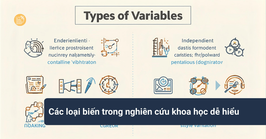 Các loại biến trong nghiên cứu khoa học dễ hiểu