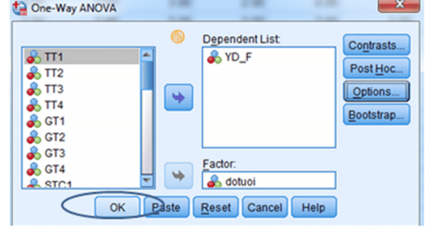 cách tính phương sai trong spss