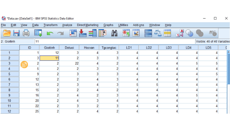 Nhấn OK để sắp xếp