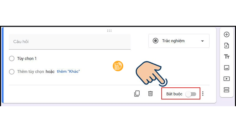 Bật chế độ bắt buộc nếu cần