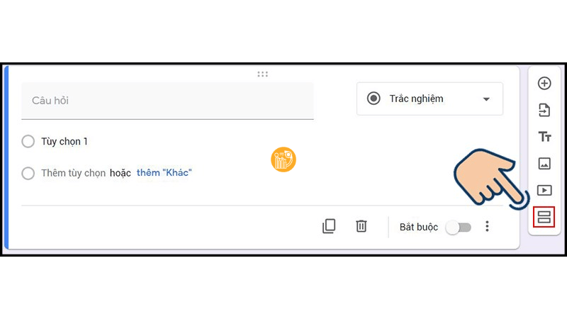Chia form thành nhiều phần nếu bảng hỏi dài