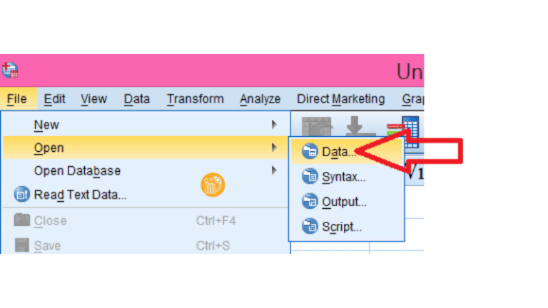 Cách mở file SPSS, lưu file và nhập dữ liệu từ Excel