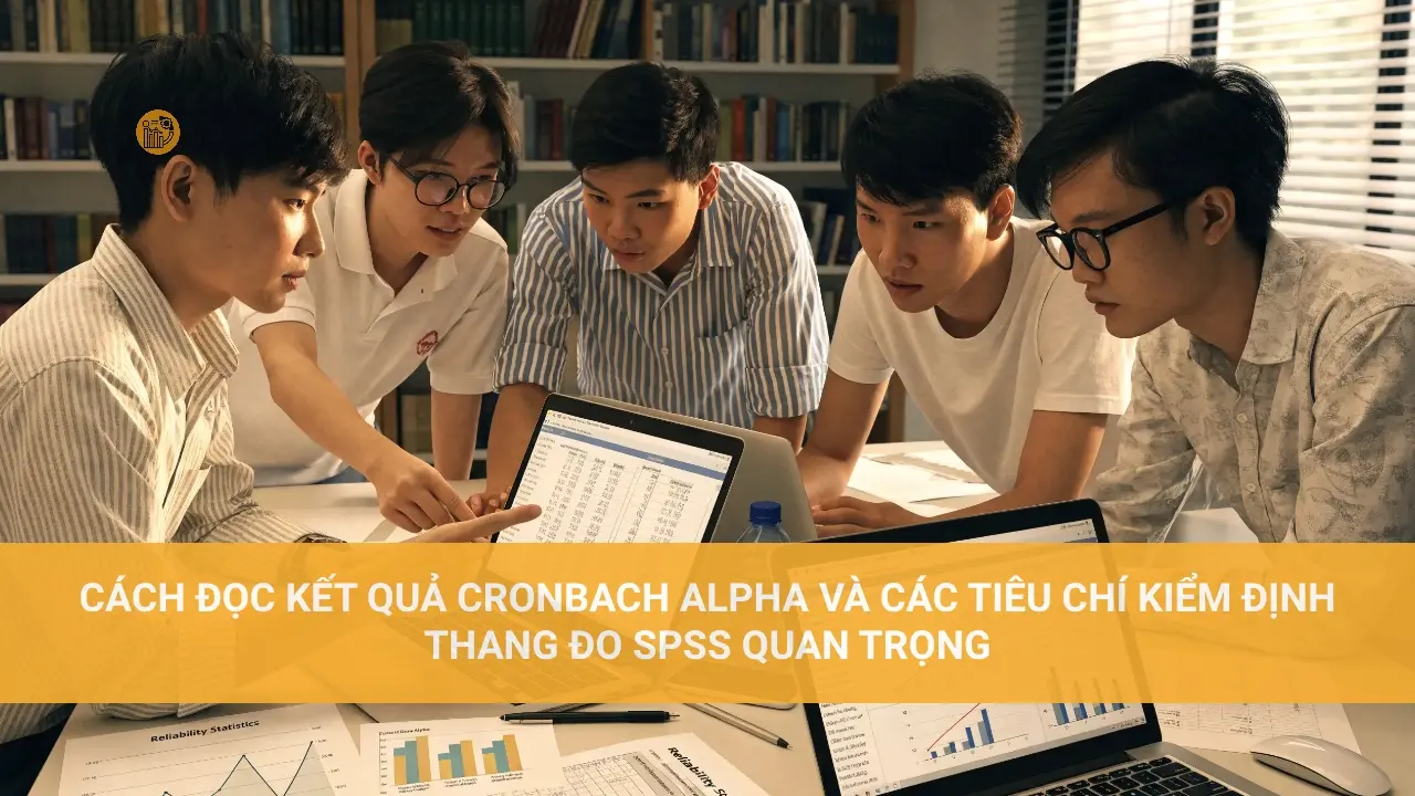 Hướng dẫn chạy Cronbach Alpha trong SPSS Cách đọc kết quả Cronbach Alpha và các tiêu chí kiểm định thang đo SPSS quan trọng