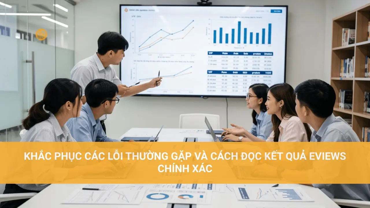 Nhận Chạy Eview: Dịch Vụ Xử Lý Số Liệu Chuyên Nghiệp Khắc phục các lỗi thường gặp và cách đọc kết quả EViews chính xác