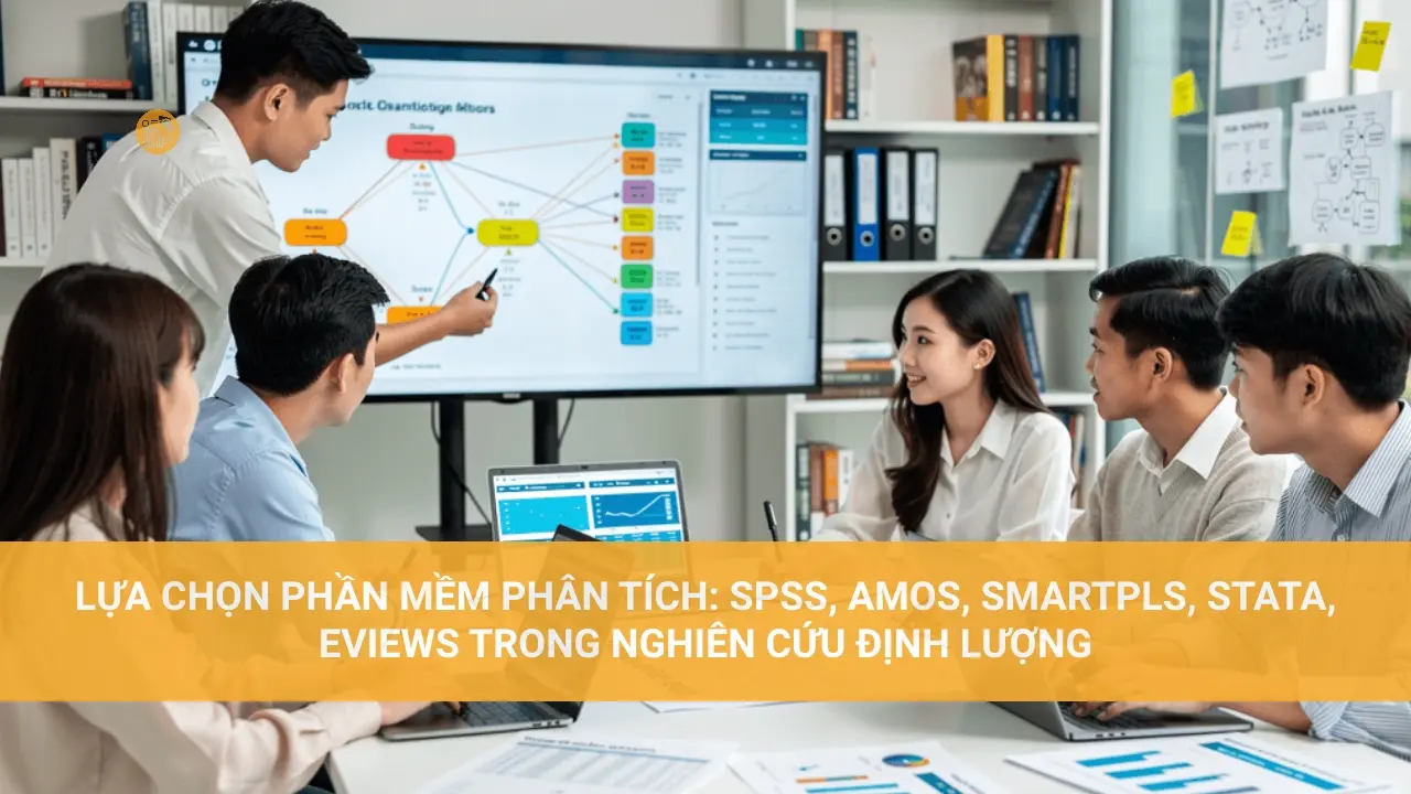 Các Mô Hình Nghiên Cứu Định Lượng Hiện Nay Lựa Chọn Phần Mềm Phân Tích: SPSS, AMOS, SmartPLS, STATA, EVIEWS trong Nghiên Cứu Định Lượng