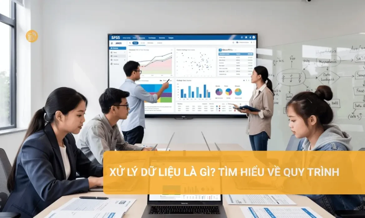 Hình ảnh thể hiện quy trình xử lý dữ liệu.