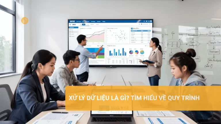 Xử lý dữ liệu là gì? Tìm hiểu về quy trình Hình ảnh thể hiện quy trình xử lý dữ liệu.