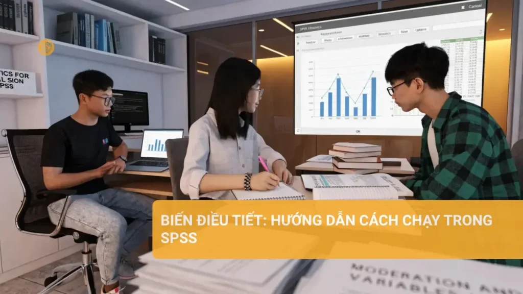 Hướng dẫn về biến điều tiết trong SPSS cho người học.