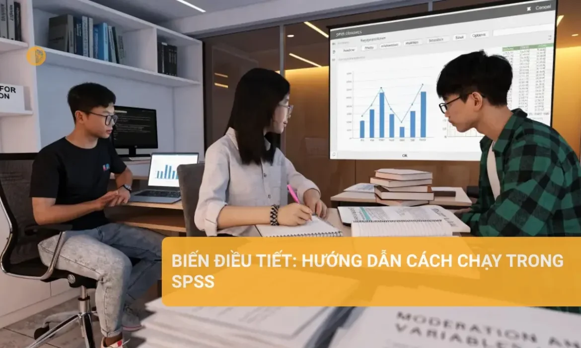 Hướng dẫn về biến điều tiết trong SPSS cho người học.