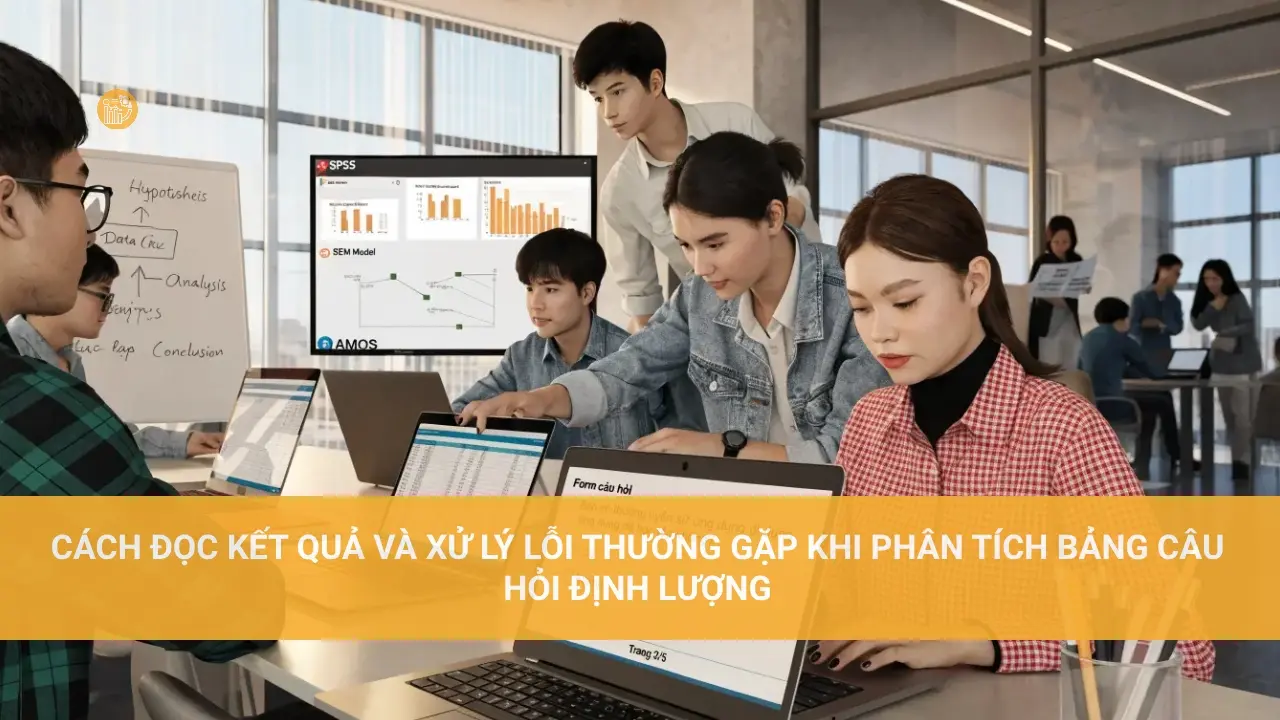 Bảng Câu Hỏi Định Lượng: Hướng Dẫn Chi Tiết Cách Đọc Kết quả và Xử lý Lỗi Thường Gặp Khi Phân Tích Bảng Câu Hỏi Định Lượng