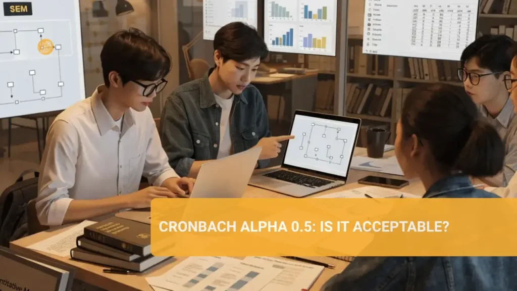 Cronbach Alpha 0.5 có thể chấp nhận được trong nghiên cứu không?