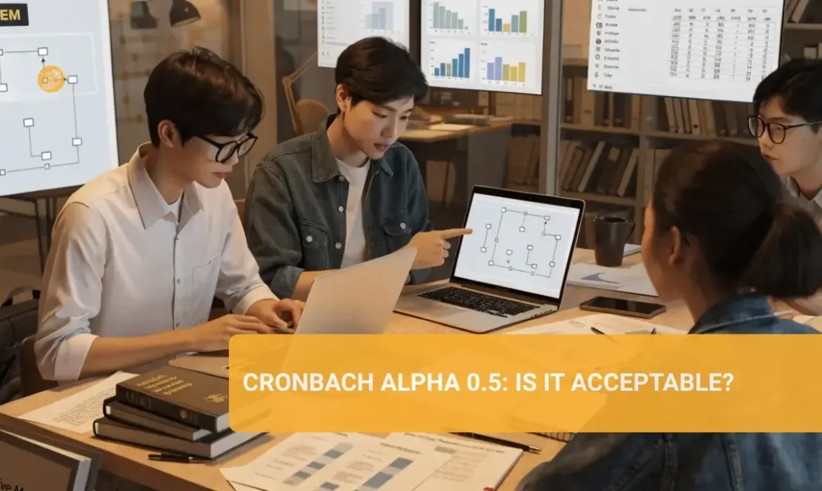 Cronbach Alpha 0.5 có thể chấp nhận được trong nghiên cứu không?