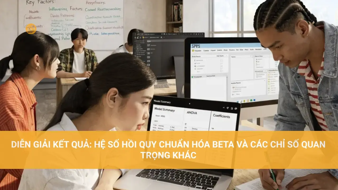 Phân Tích Hồi Quy Là Gì? Tìm Hiểu Chi Tiết Diễn Giải Kết Quả: Hệ Số Hồi Quy Chuẩn Hóa Beta và Các Chỉ Số Quan Trọng Khác