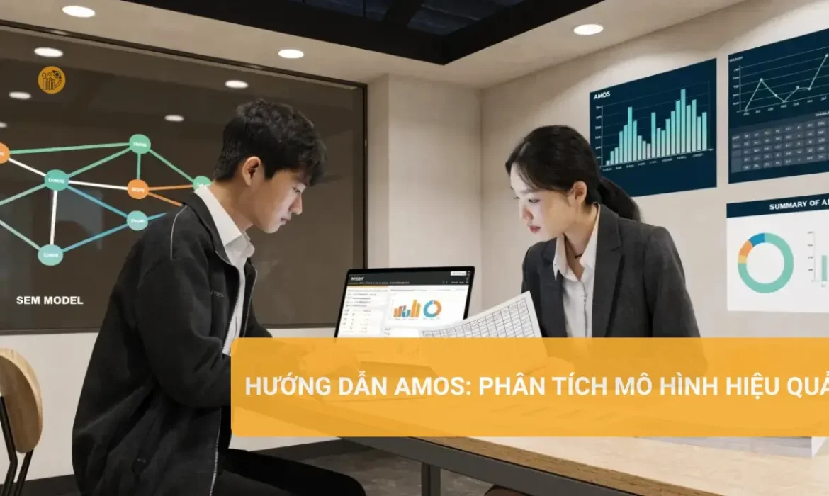 Hướng dẫn Amos với phân tích mô hình SEM và CFA chi tiết