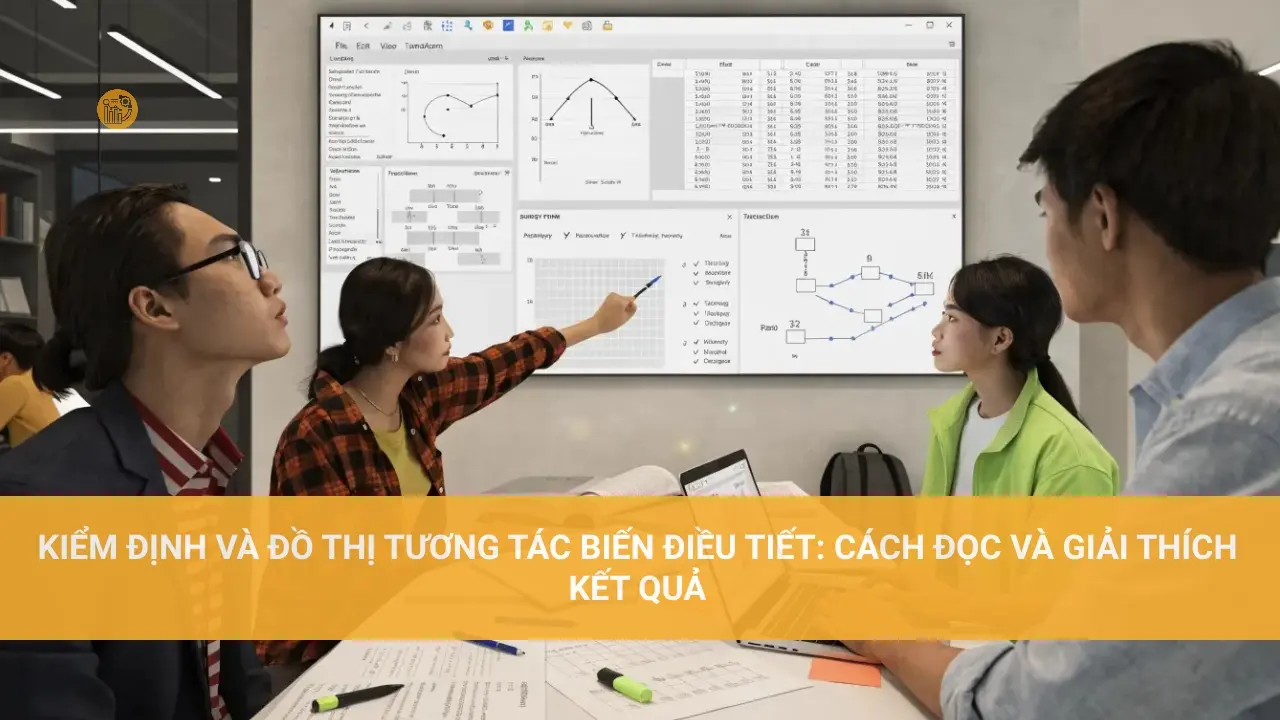 Biến Điều Tiết: Hướng Dẫn Cách Chạy trong SPSS Kiểm định và Đồ thị Tương tác Biến Điều Tiết: Cách đọc và giải thích kết quả