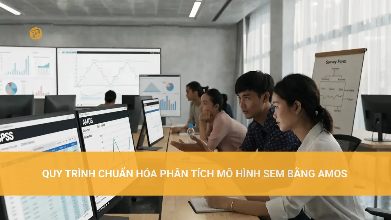 Hướng Dẫn AMOS: Phân Tích Mô Hình Hiệu Quả Quy Trình Chuẩn Hóa Phân Tích Mô Hình SEM Bằng AMOS