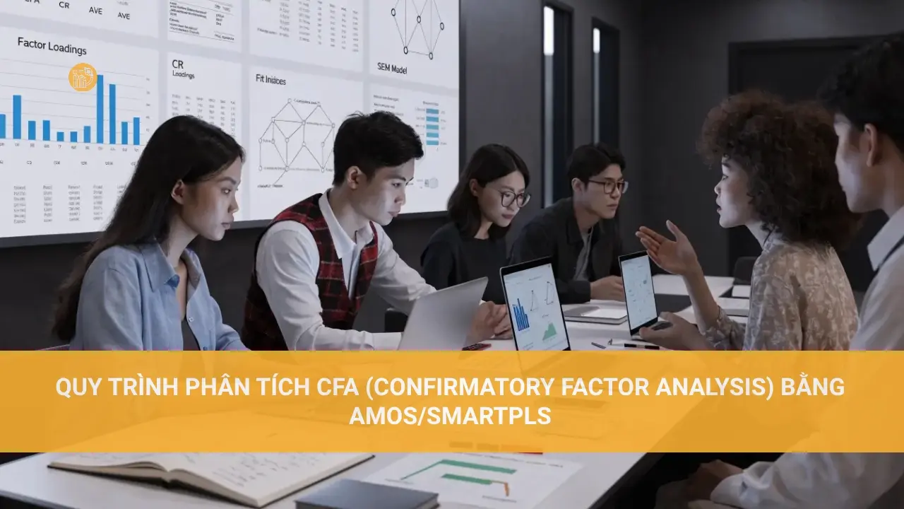 CFA là gì? Các chỉ số đánh giá mô hình hiệu quả Quy trình phân tích CFA (Confirmatory Factor Analysis) bằng AMOS/SmartPLS