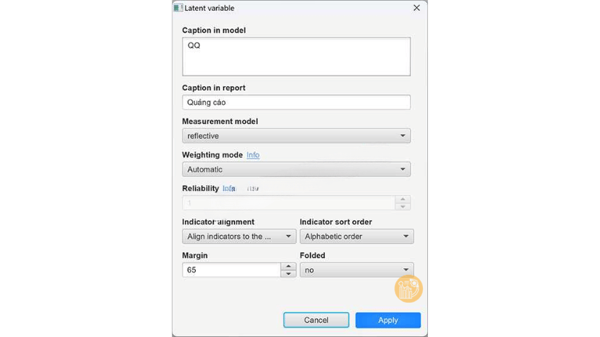Các Kỹ Thuật Nhập Xuất Dữ Liệu & Vẽ Mô Hình Đường Dẫn trên SMARTPLS 4 De doi ten hoac thay doi thong tin 2
