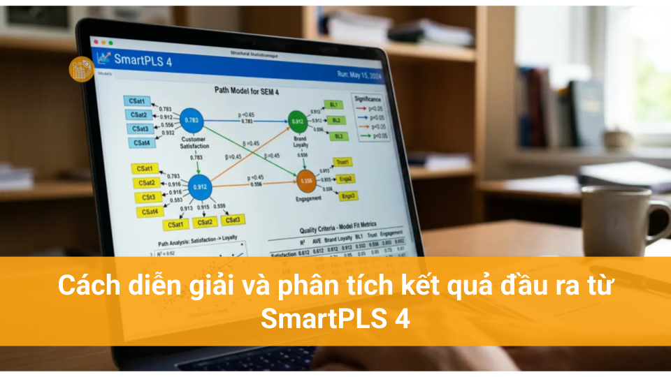 Hướng dẫn SmartPLS 4 cơ bản: Quy trình tạo vùng làm việc Cách diễn giải và phân tích kết quả đầu ra từ SmartPLS 4
