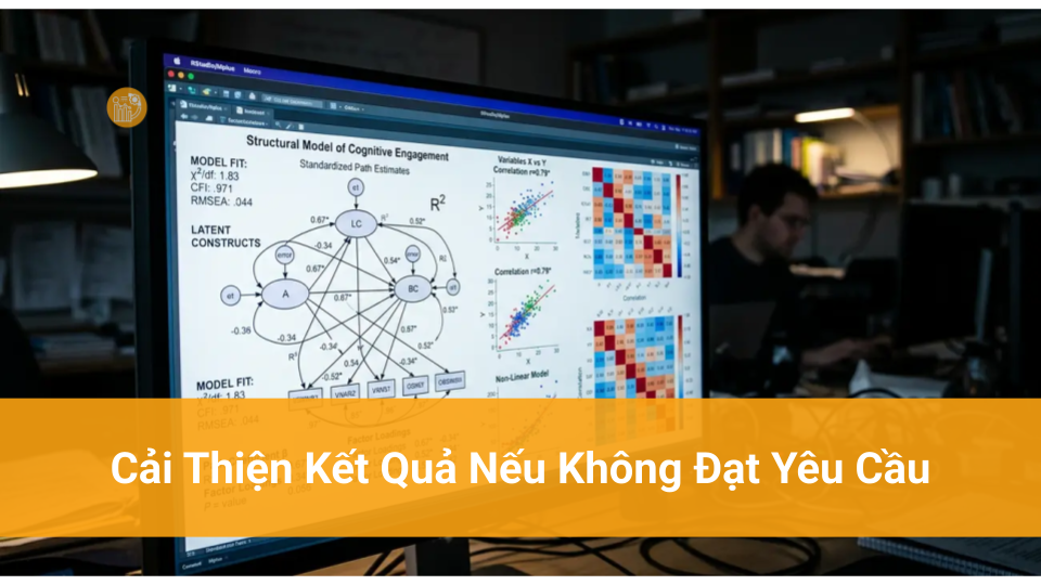 Fornell và Larcker: Đánh giá tính phân biệt trong SEM Cải Thiện Kết Quả Nếu Không Đạt Yêu Cầu