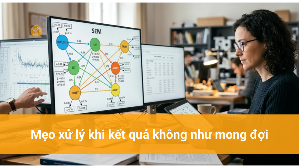 Hướng dẫn SmartPLS 4: Phân tích mô hình đo lường Mẹo xử lý khi kết quả không như mong đợi