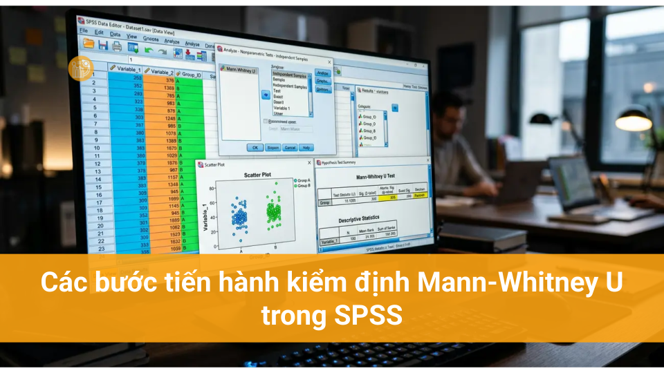 Kiểm Định Mann Whitney Trong Phân Tích Dữ Liệu Các bước tiến hành kiểm định Mann-Whitney U trong SPSS