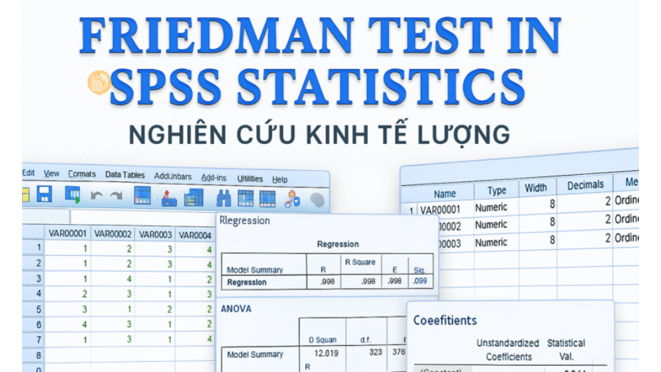 Kiểm định Friedman trong phân tích dữ liệu thống kê Tổng quan các bước thực hiện kiểm định Friedman trong phần mềm SPSS một cách chi tiết.