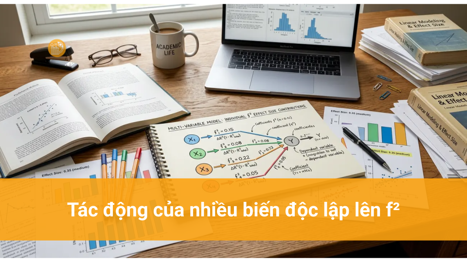 F square là gì? Ý nghĩa và ứng dụng trong phân tích dữ liệu Tác động của nhiều biến độc lập lên f²